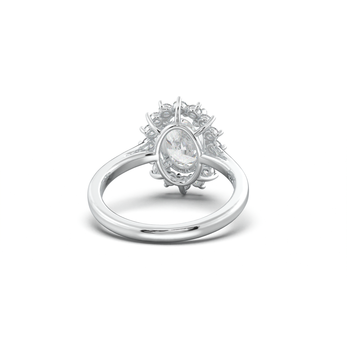 Oval Halo Engagement Ring