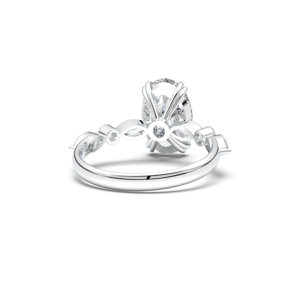Oval Mixed-Shape Engagement Ring