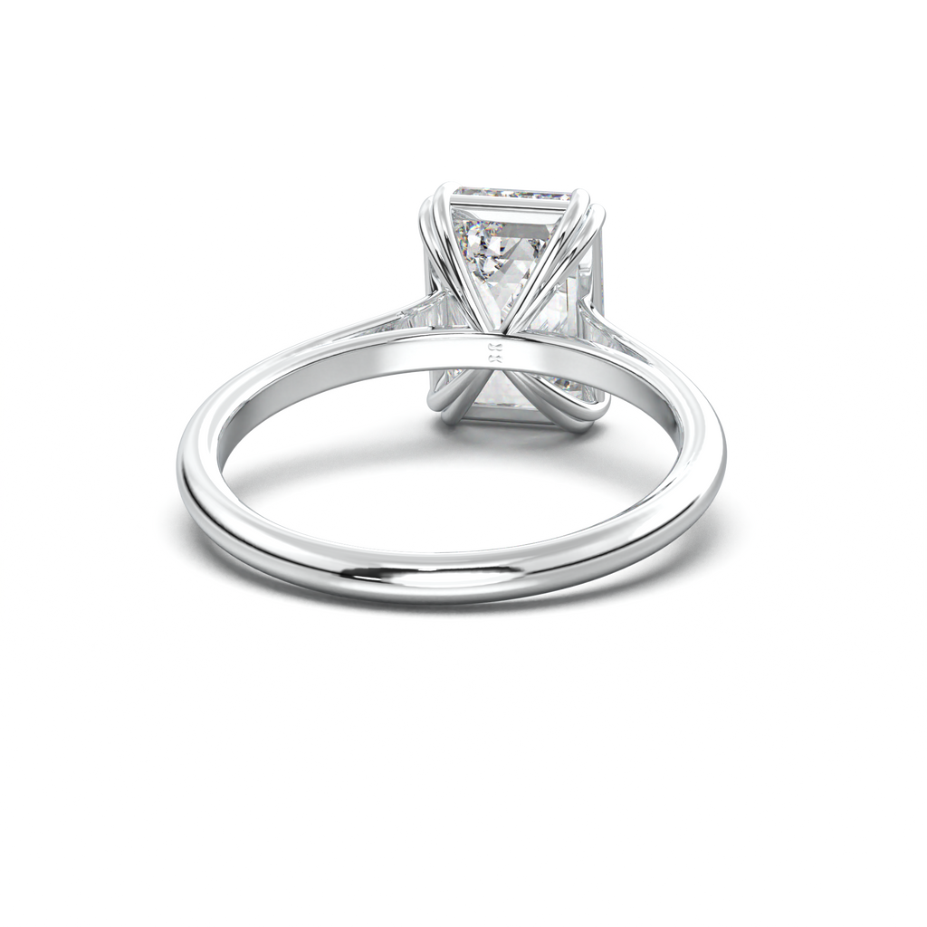 Emerald Solitaire Engagement Ring
