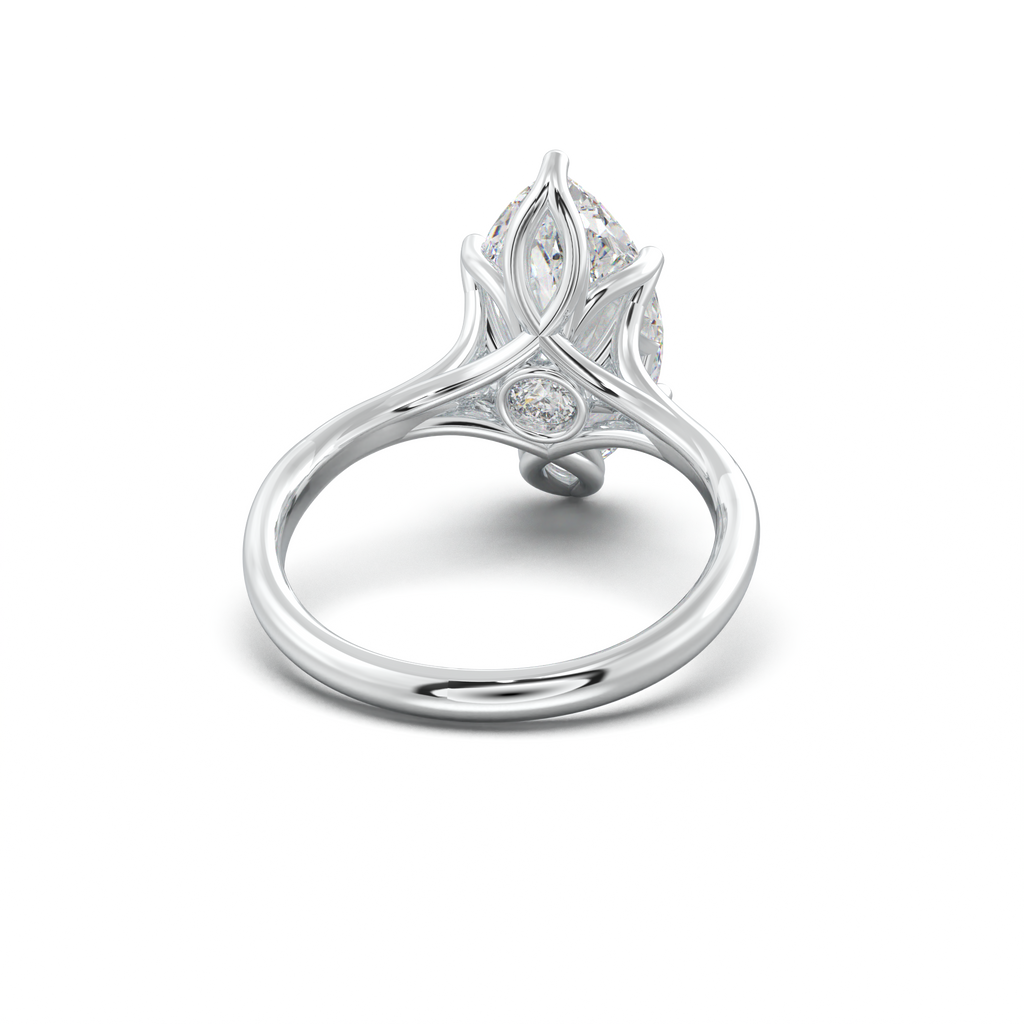 Marquise Solitaire with Hidden Diamond Accent