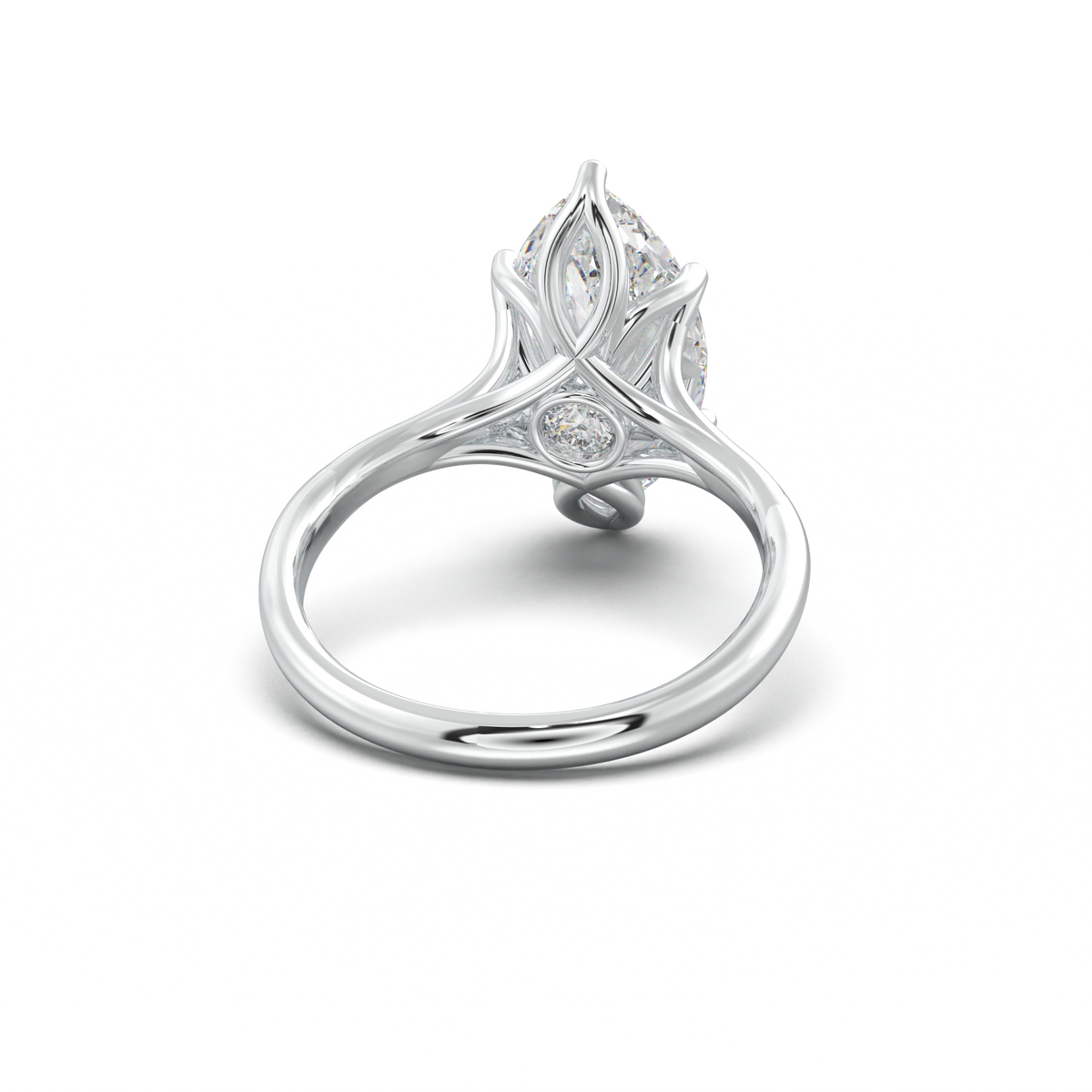 Marquise Solitaire with Hidden Diamond Accent