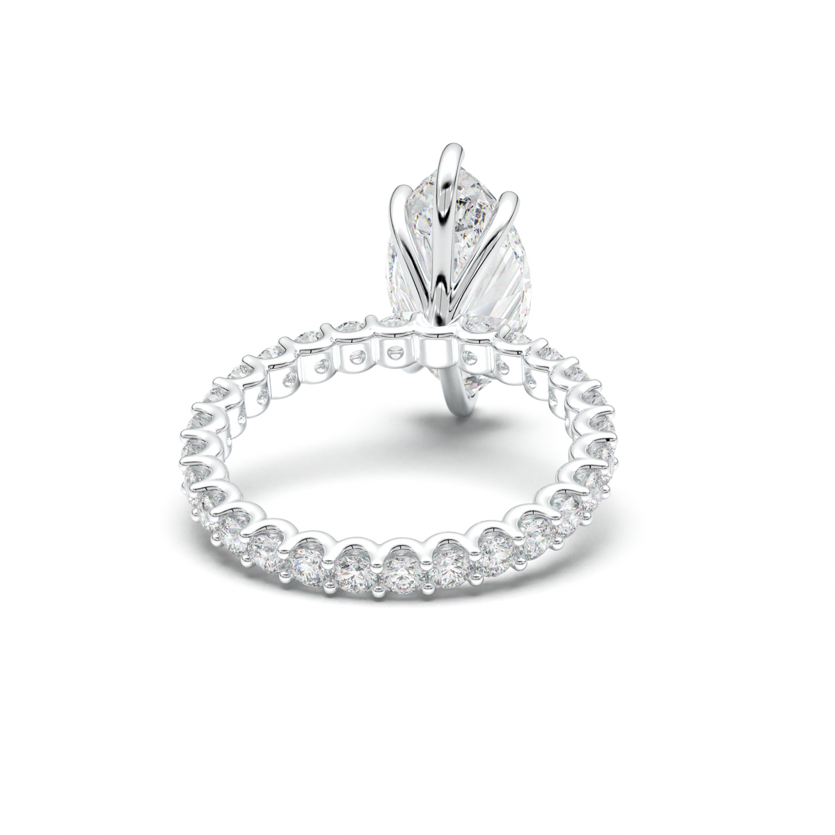 Marquise Pavé Engagement Ring