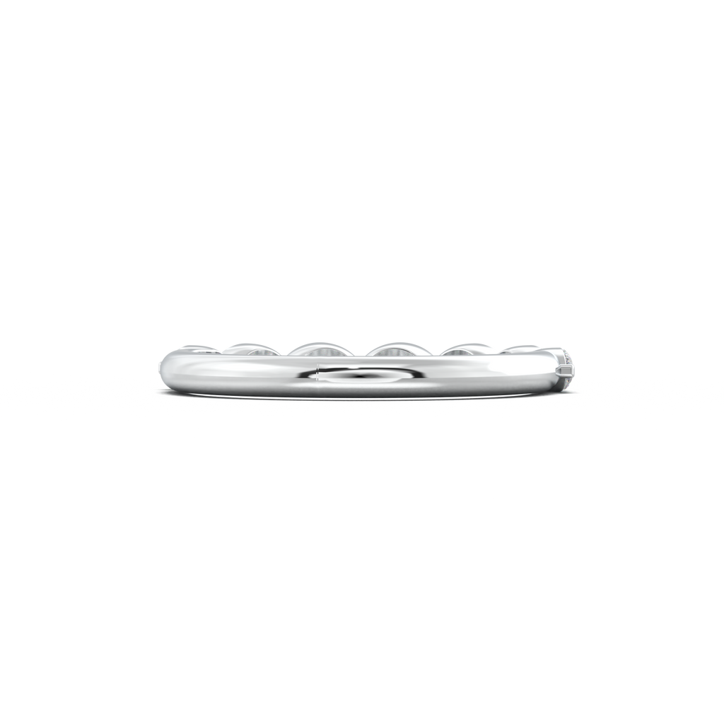 East-West Marquise Half-Eternity Wedding Band