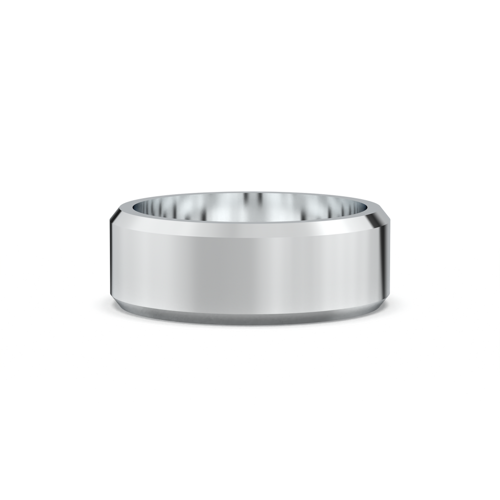 Wide Beveled Men's Band