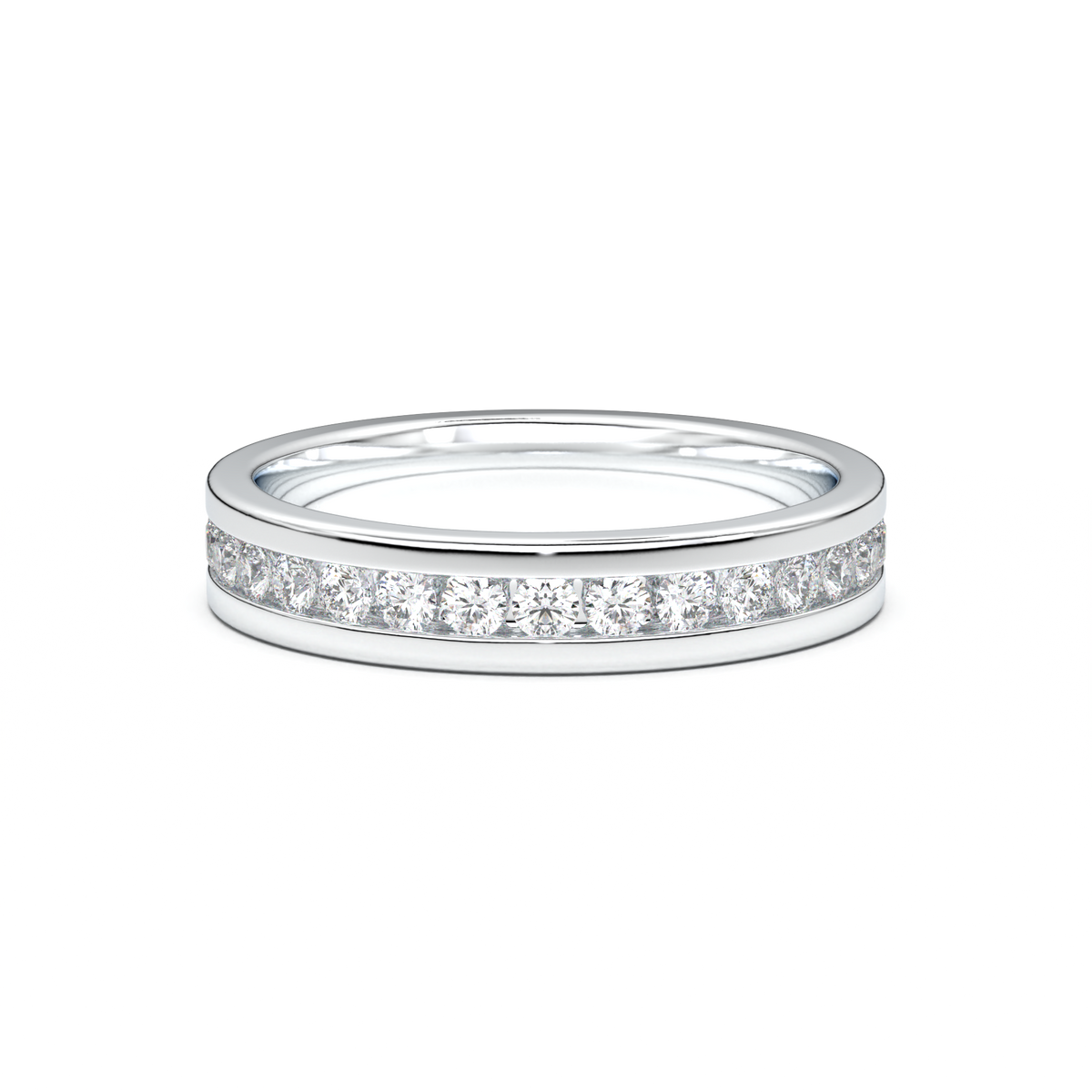 Channel-Set Diamond Men's Band