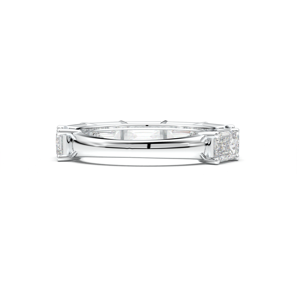 Emerald-Cut Six-Stone Wedding Band