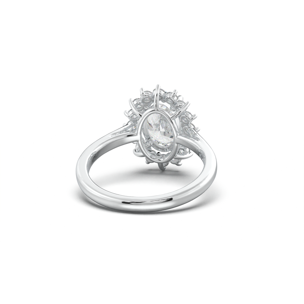 Oval Halo Engagement Ring