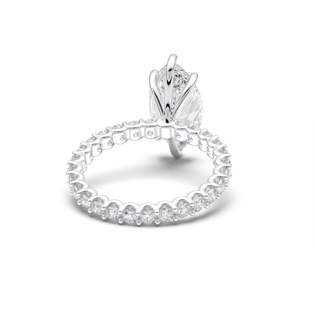 Marquise Pavé Engagement Ring