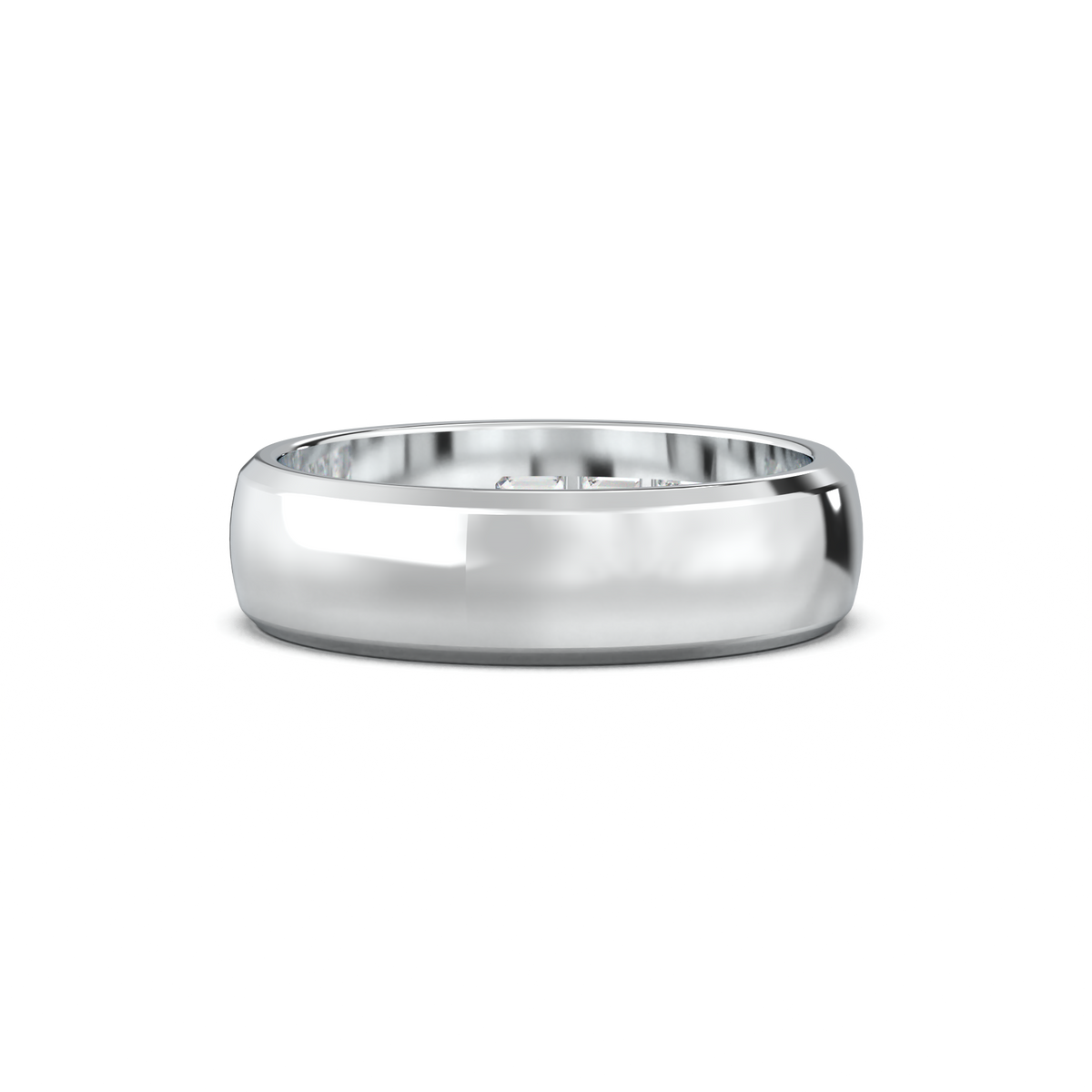Three-Emerald Inlay Men's Band