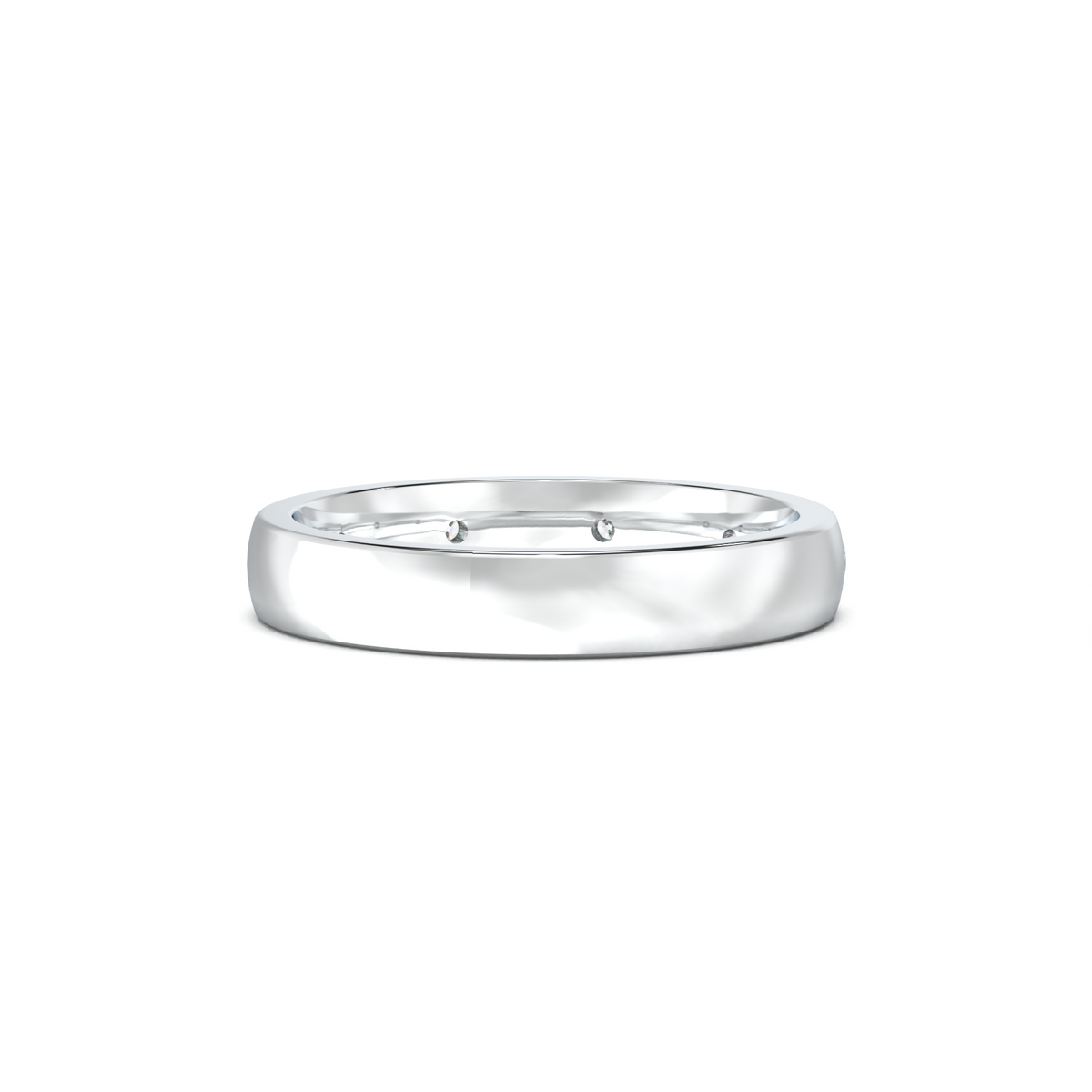 Five-Diamond Flush-Set Men's Band