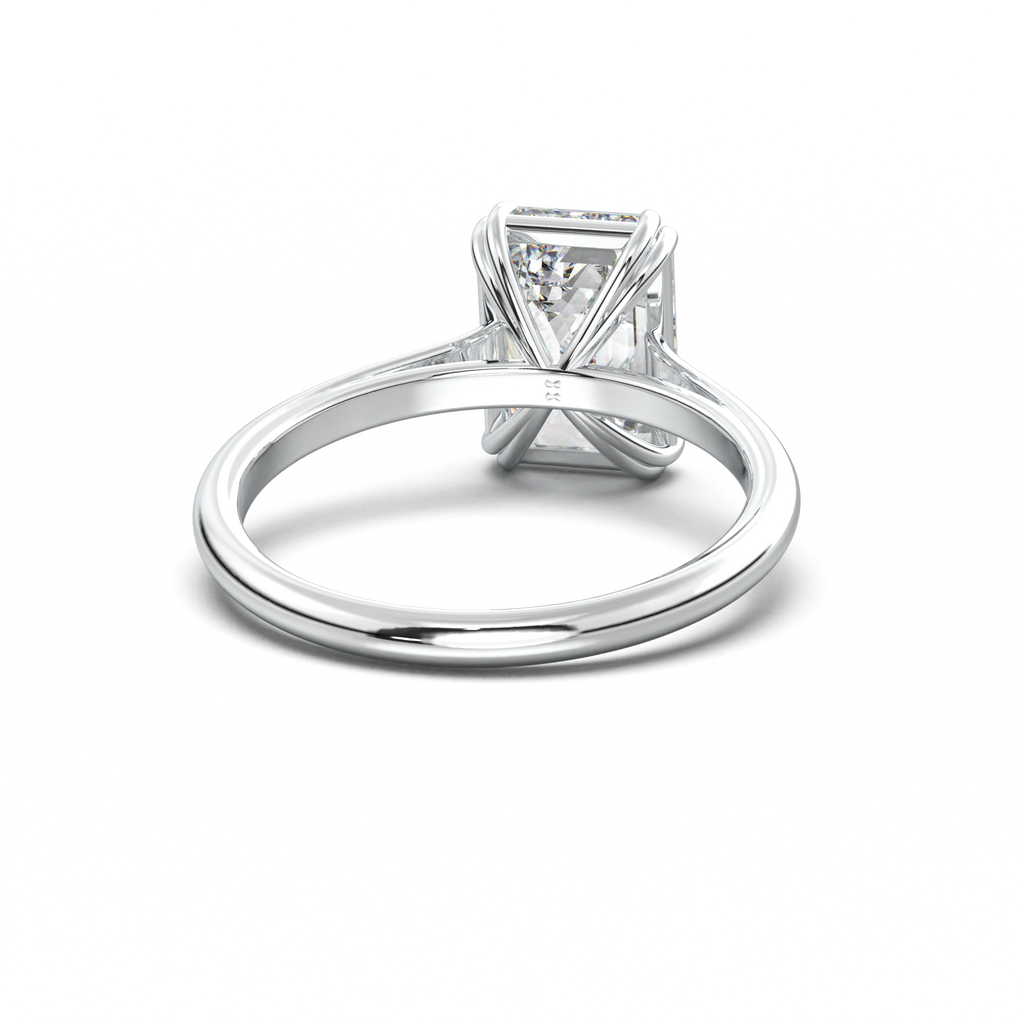 Emerald Solitaire Engagement Ring
