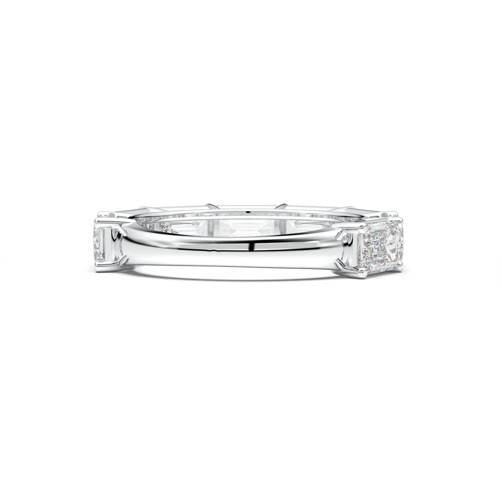 Emerald-Cut Six-Stone Wedding Band