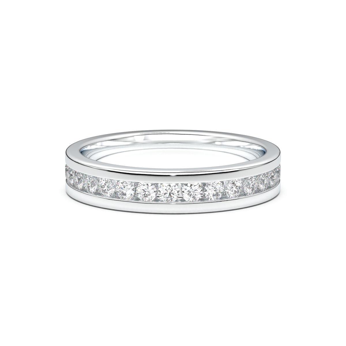 Channel-Set Diamond Men's Band