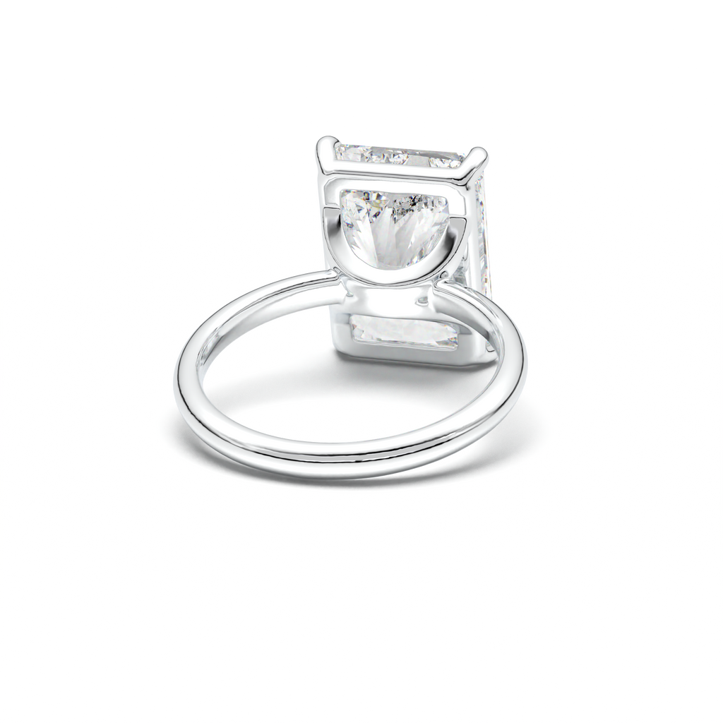 Radiant Solitaire Horseshoe Setting Engagement Ring