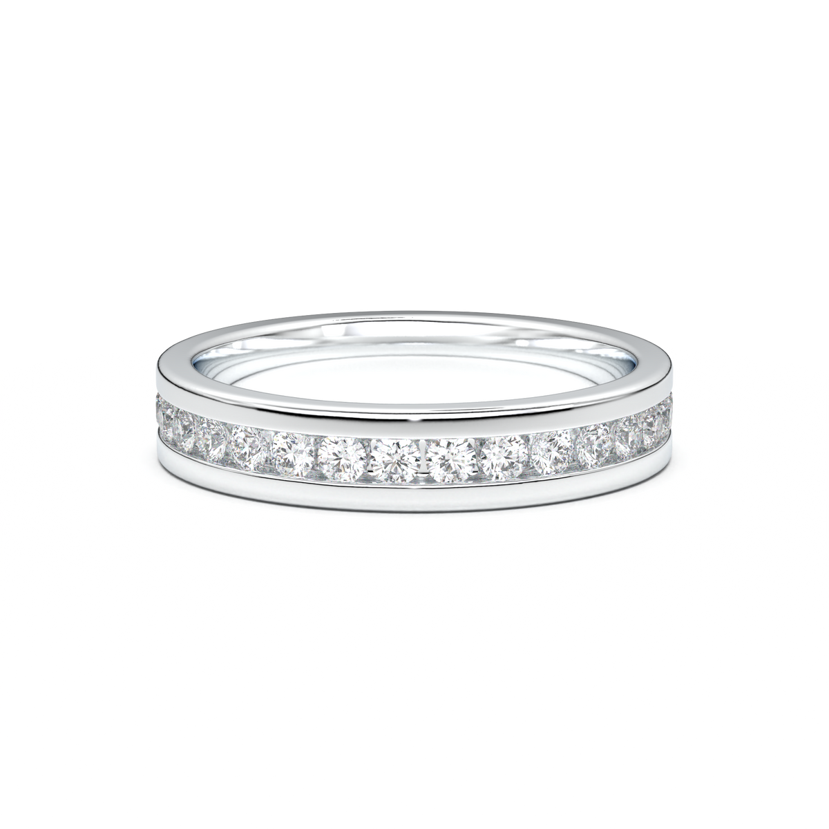 Channel-Set Diamond Men's Band