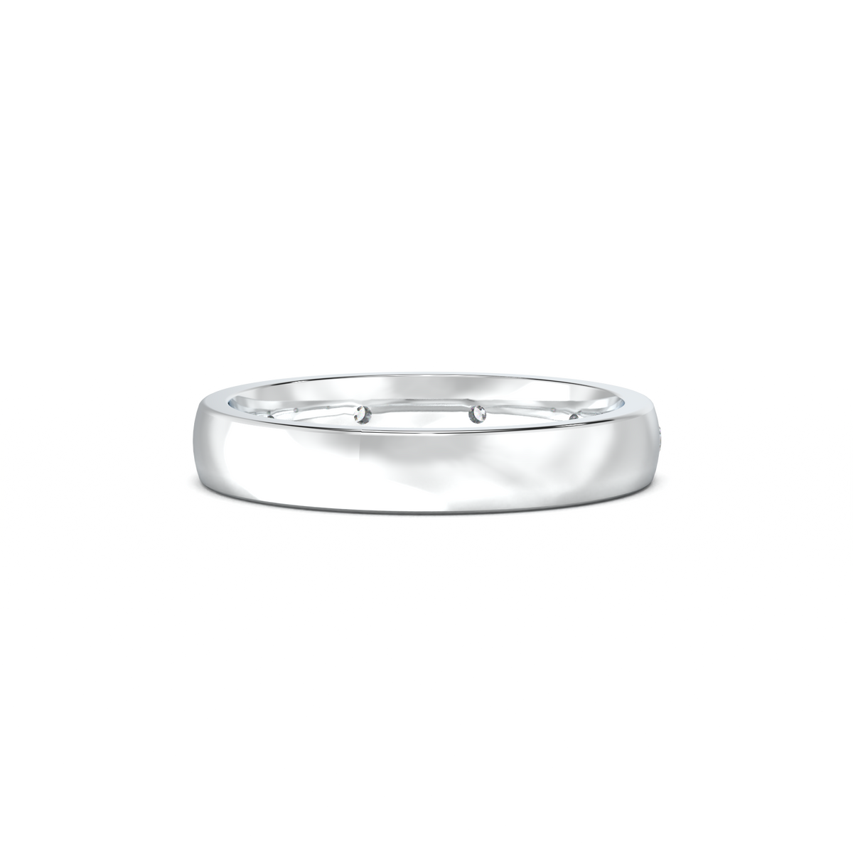 Five-Diamond Flush-Set Men's Band
