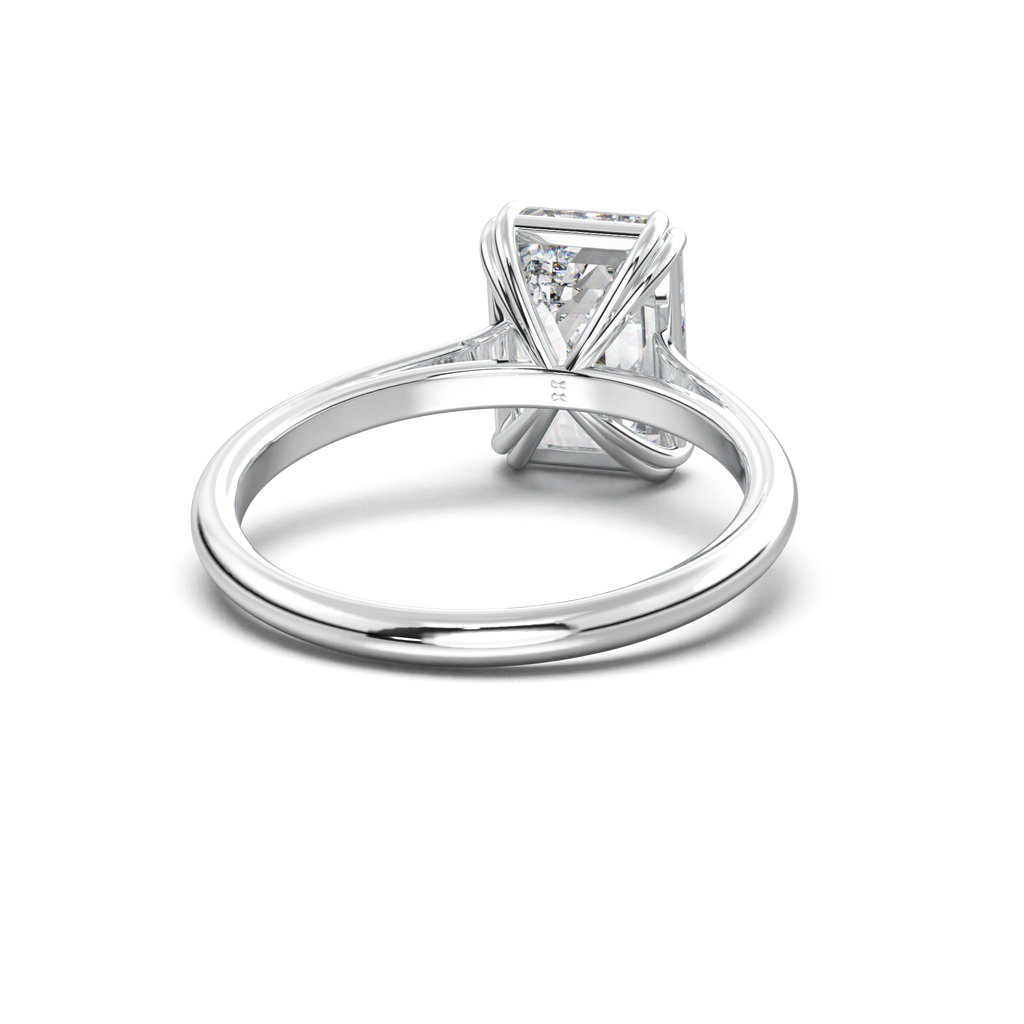 Emerald Solitaire Engagement Ring