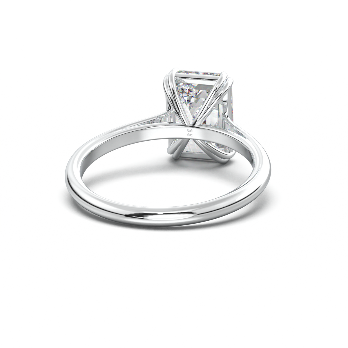 Emerald Solitaire Engagement Ring