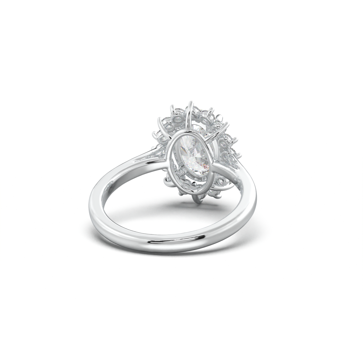 Oval Halo Engagement Ring