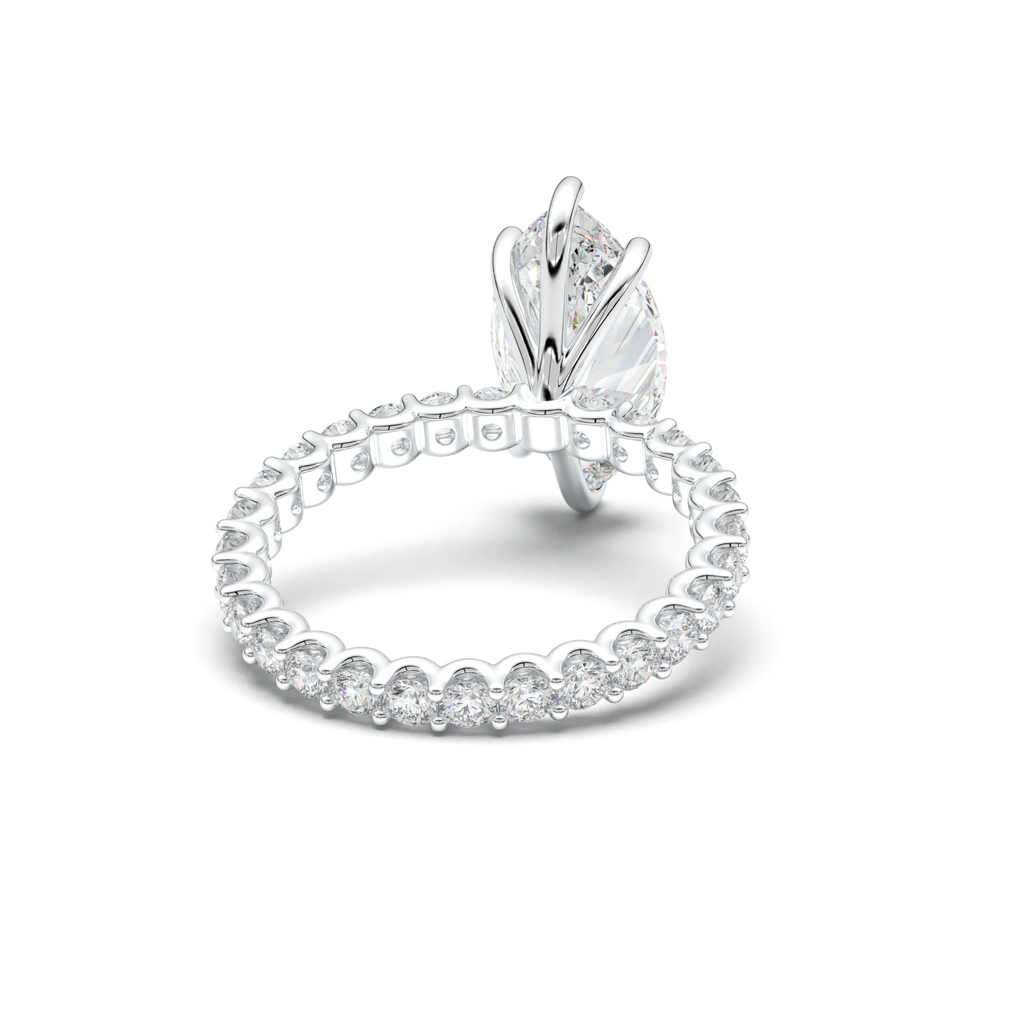 Marquise Pavé Engagement Ring