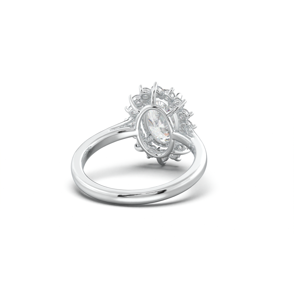 Oval Halo Engagement Ring