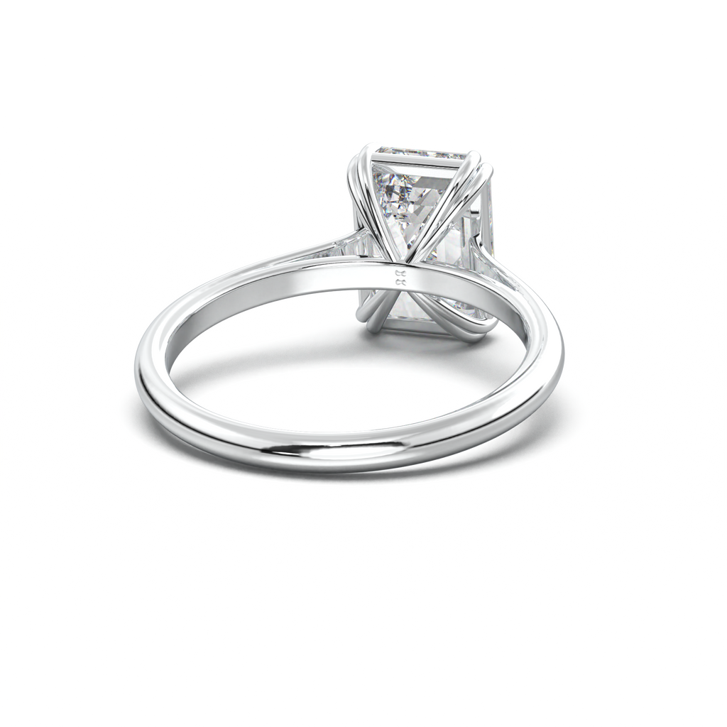 Emerald Solitaire Engagement Ring