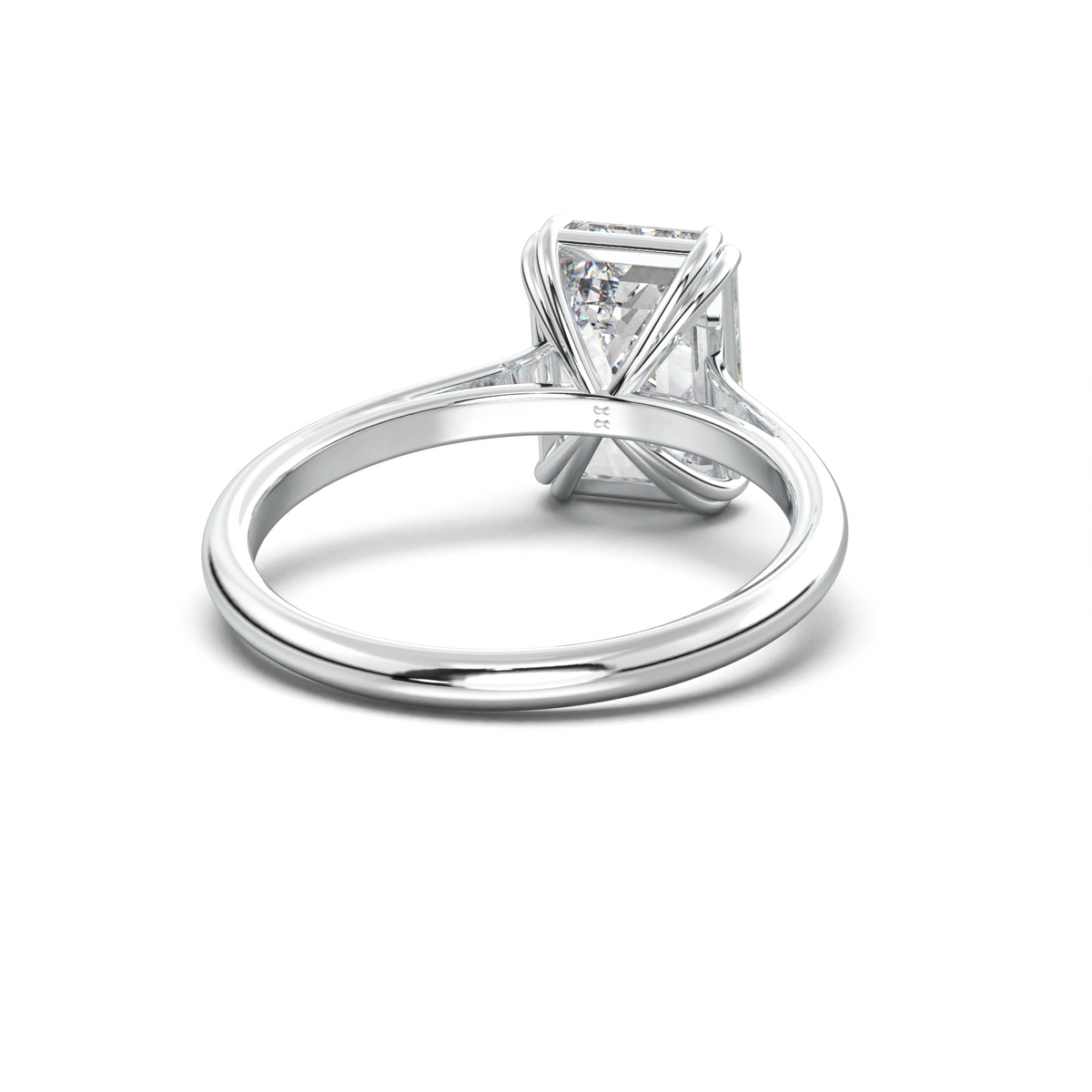 Emerald Solitaire Engagement Ring