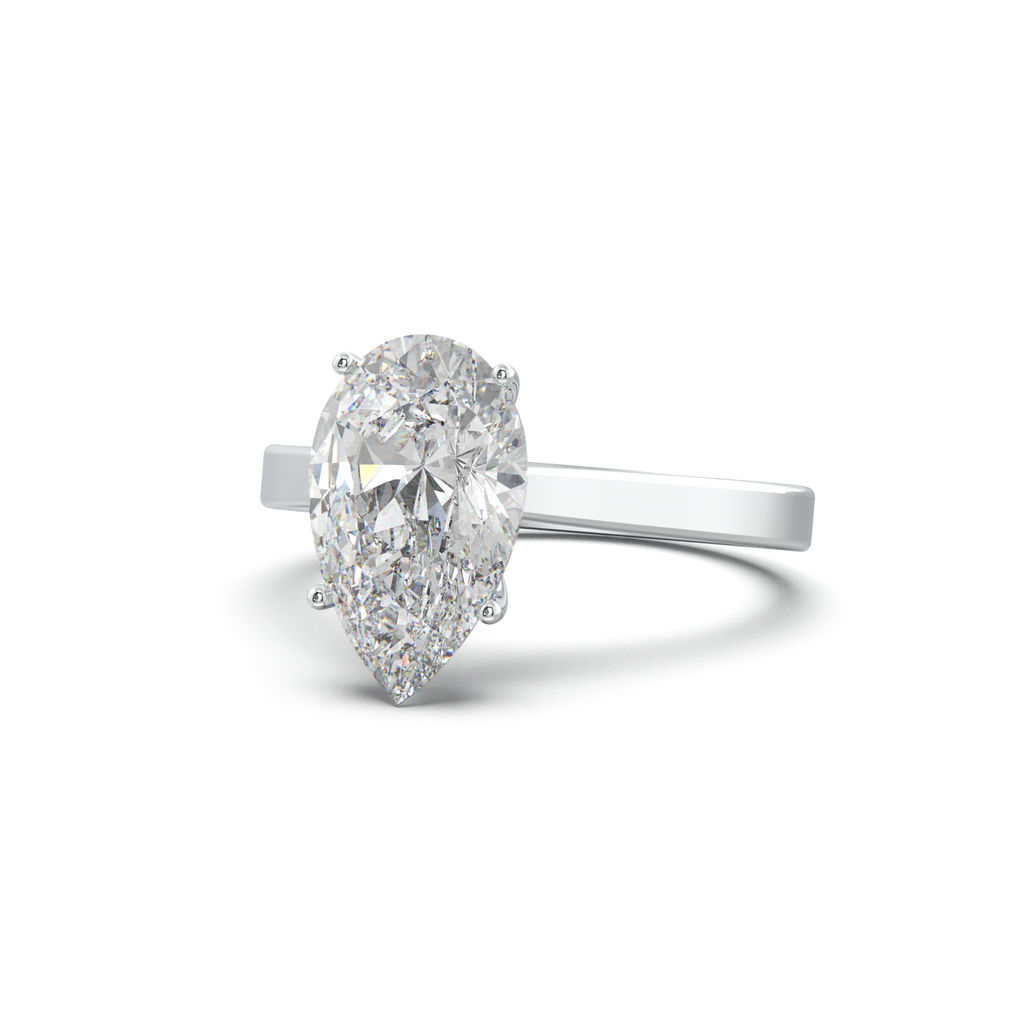 Pear Solitaire Engagement Ring