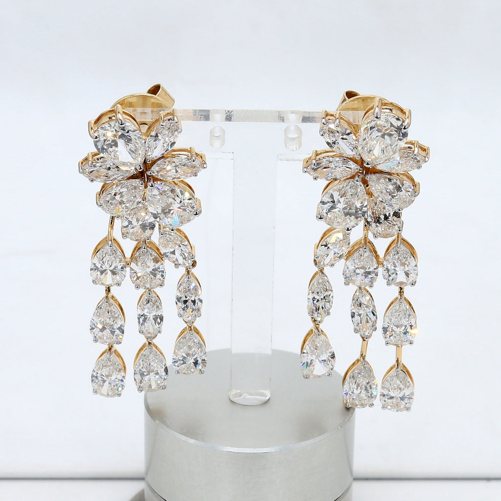 Twilight Pear-Marquise Drop Earring