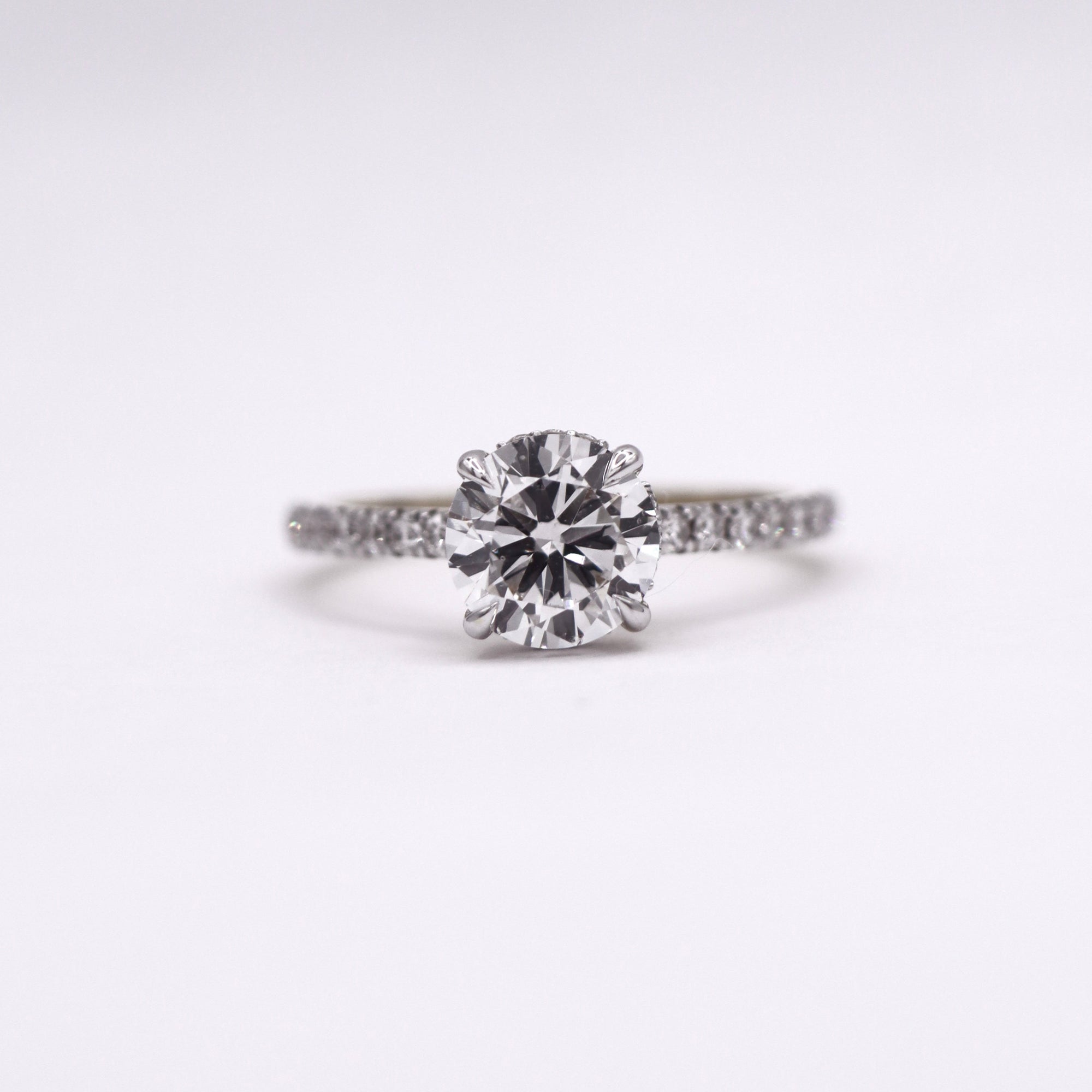 Celestial Hidden Halo Round Ring 3