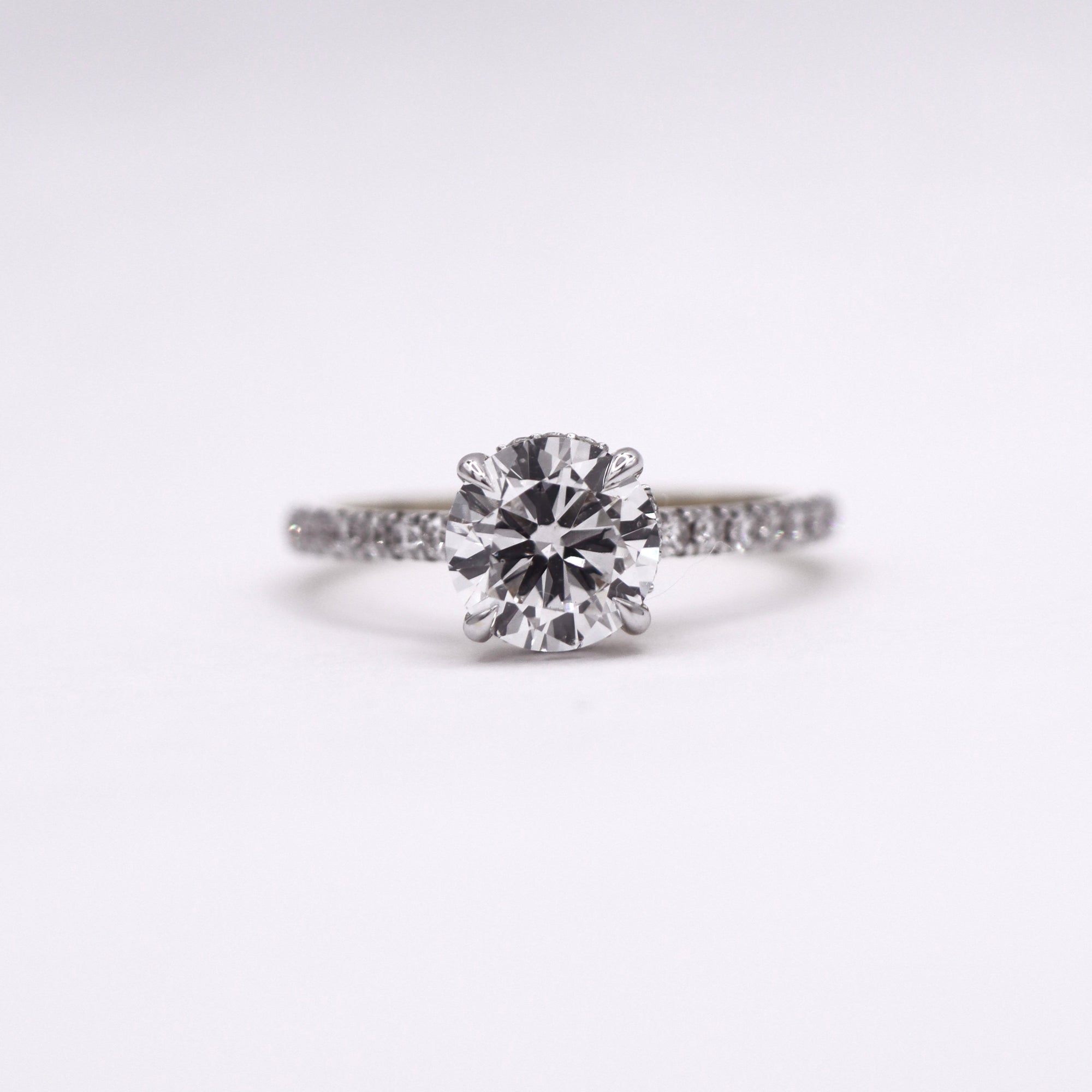 Celestial Hidden Halo Round Ring 2