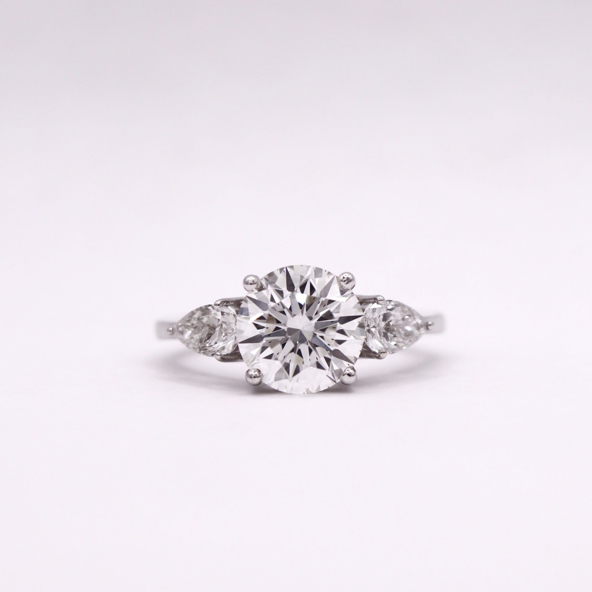 Trinity Round & Pear Ring