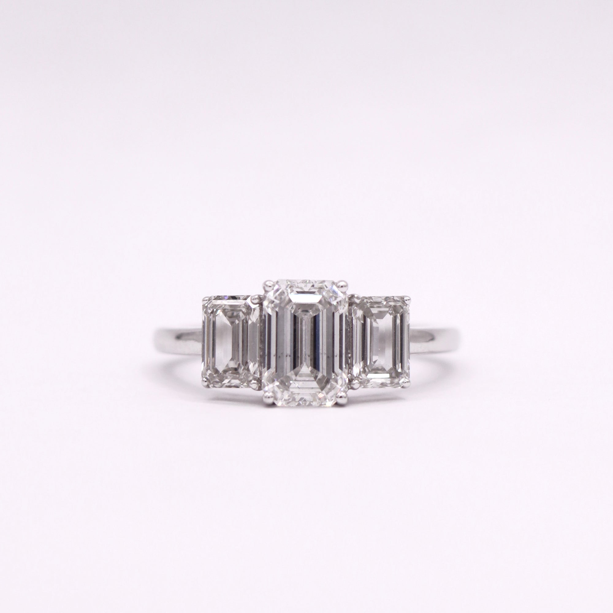 Trinity Emerald Ring