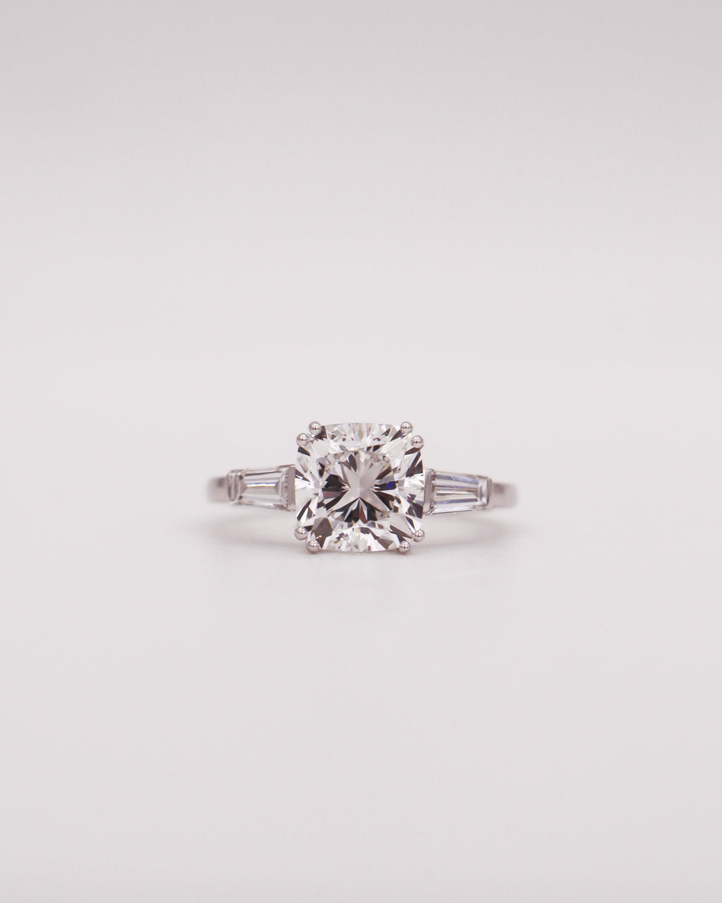 Trinity Cushion-tapered Baguette Ring