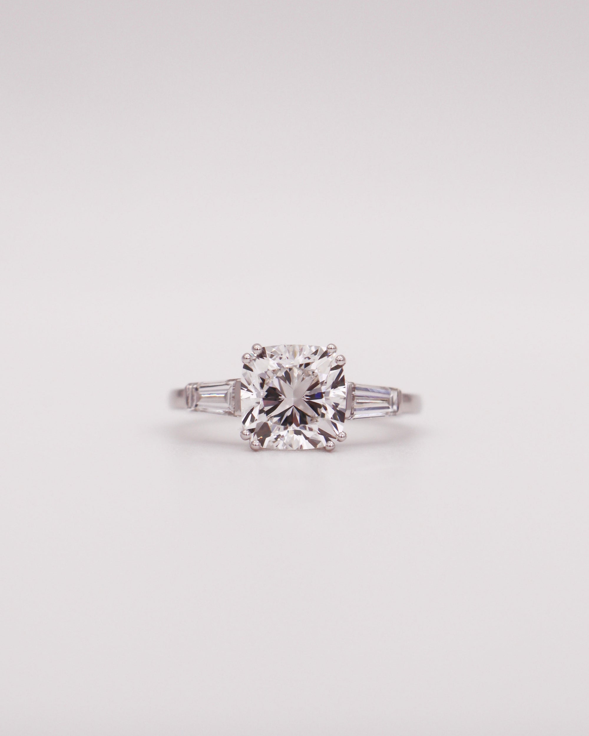 Trinity Cushion-tapered Baguette Ring