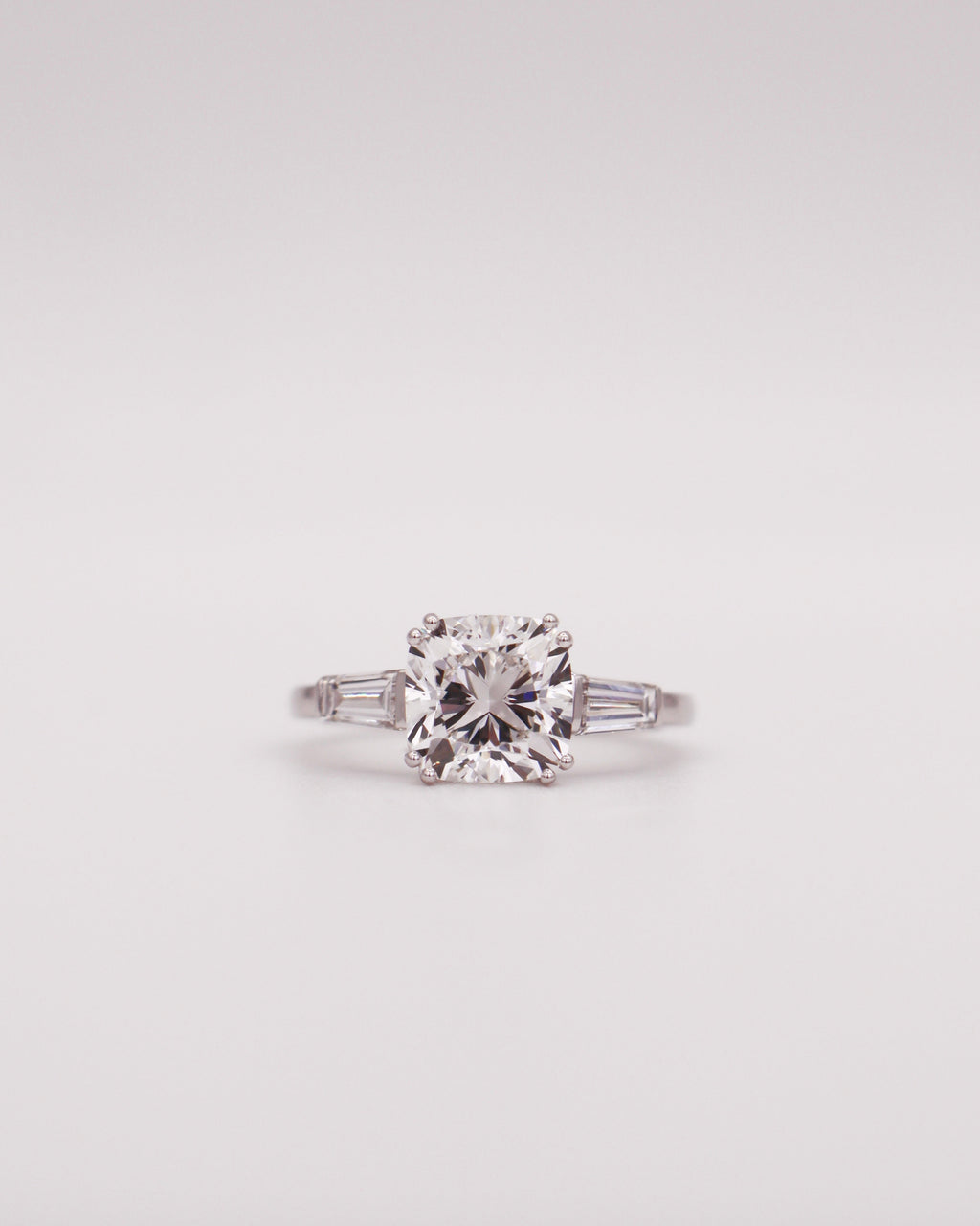 Trinity Cushion-tapered Baguette Ring