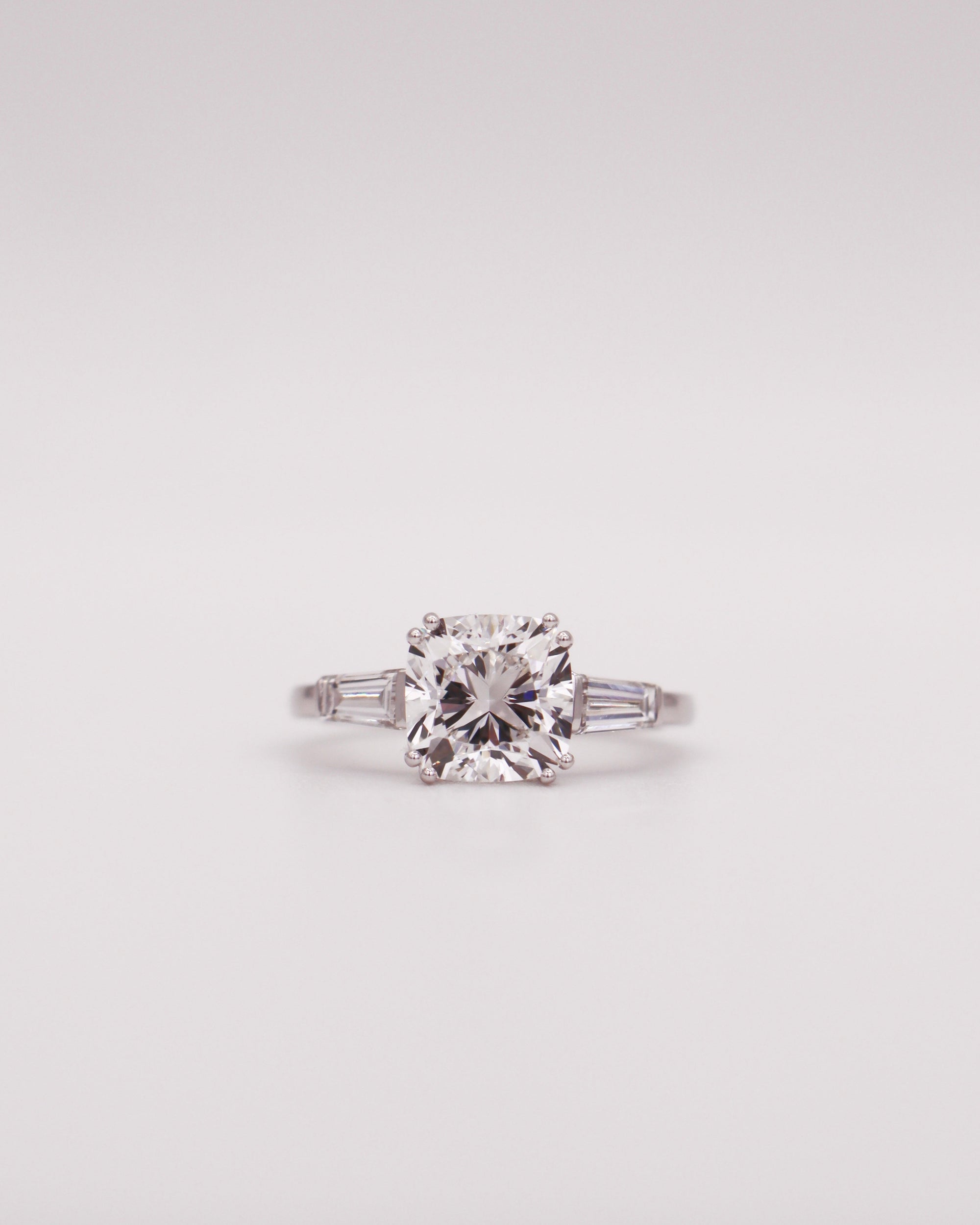 Trinity Cushion-tapered Baguette Ring