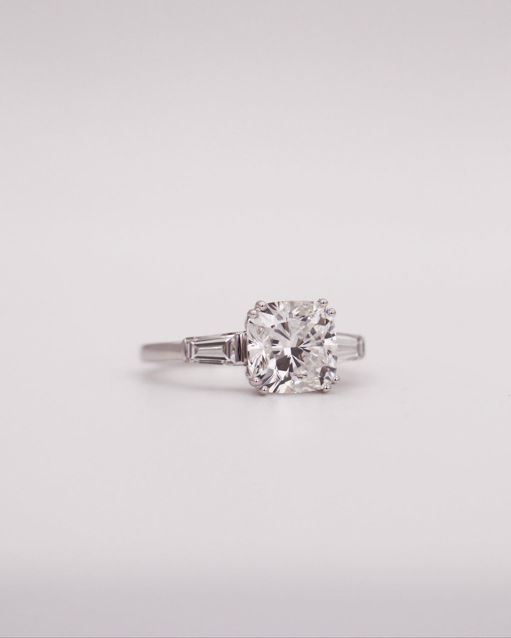 Trinity Cushion-tapered Baguette Ring