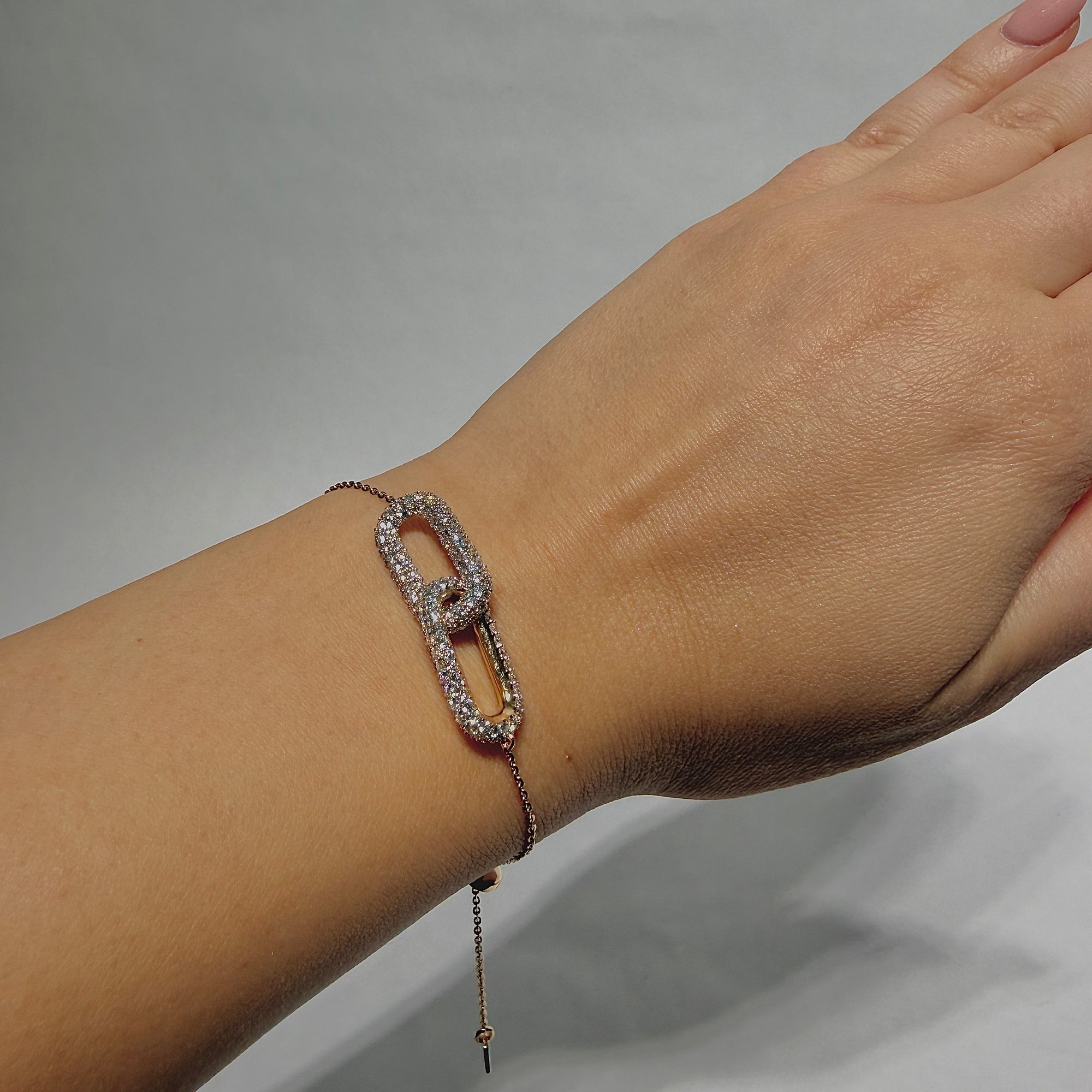 Celestial Cluster Paper Clip Chain Bracelet