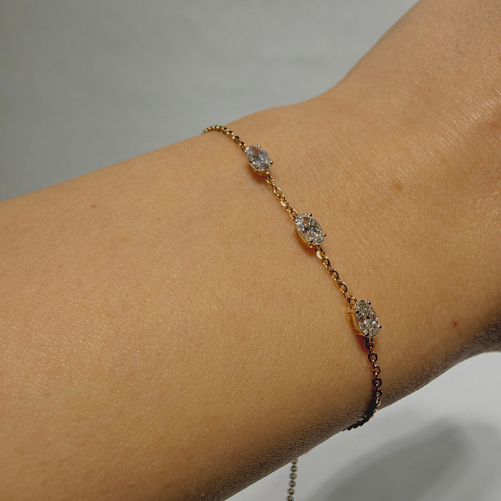 Eternal Oval Station Chain Bracelet
