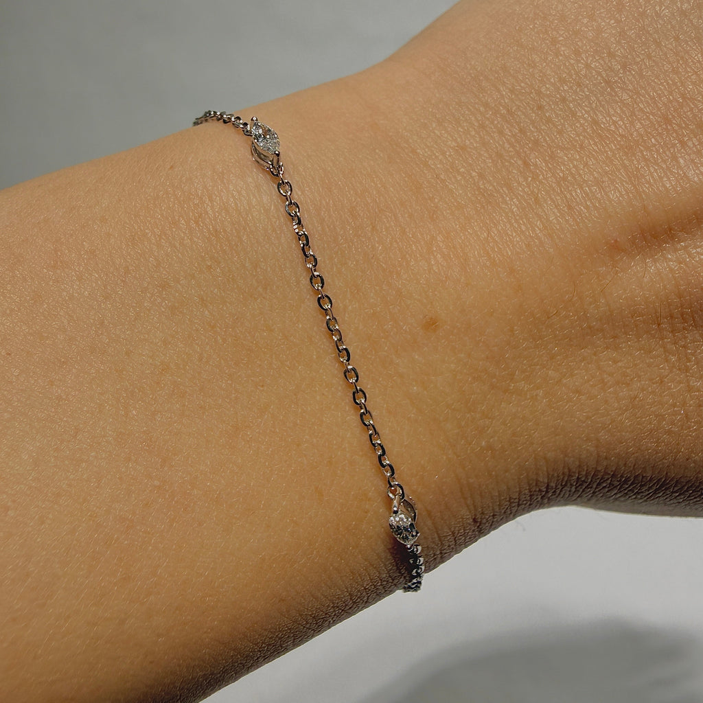 Eternal Marquise Station Chain Bracelet