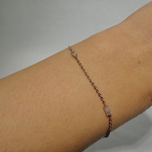 Eternal Tapered Radiant Station Chain Bracelet