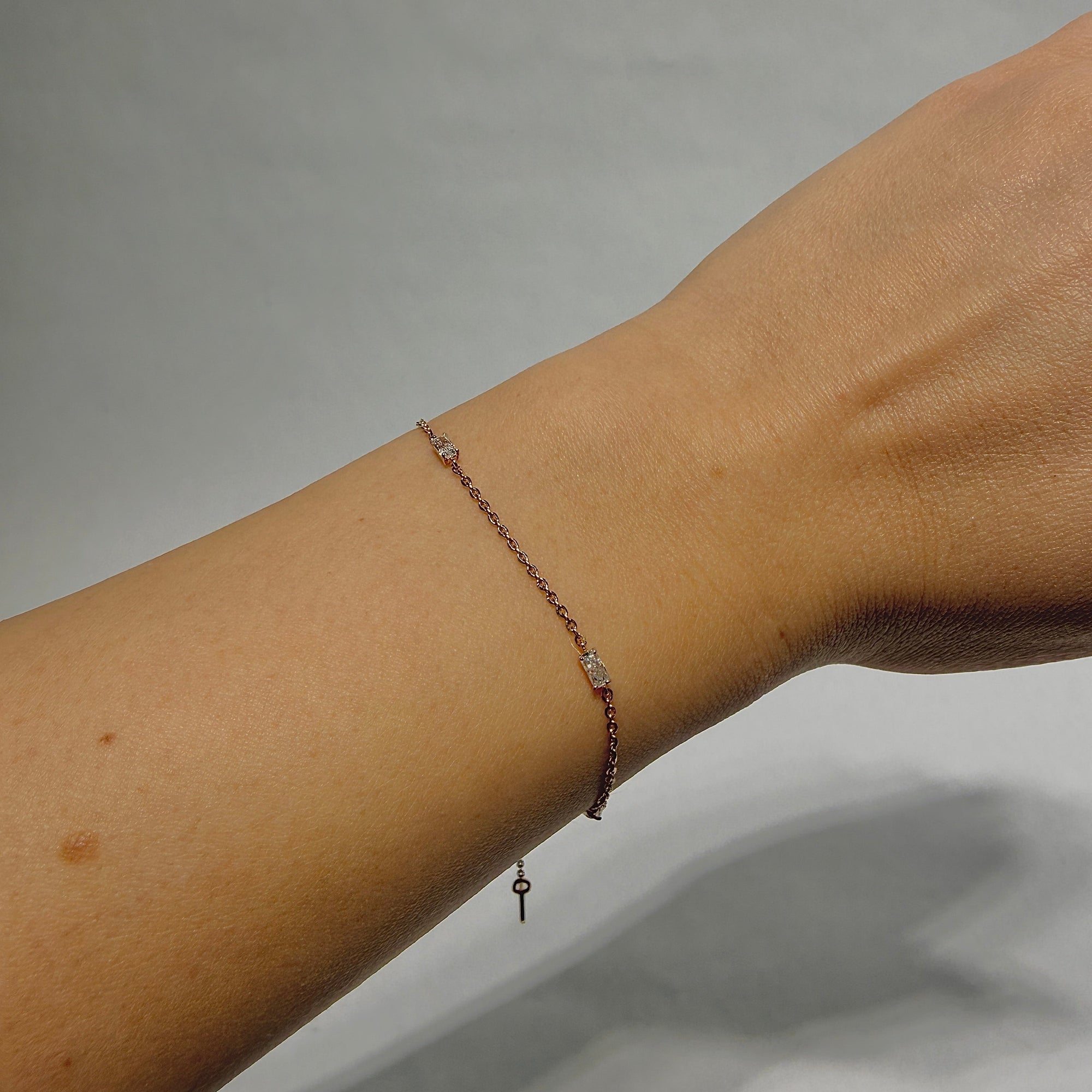 Eternal Tapered Radiant Station Chain Bracelet
