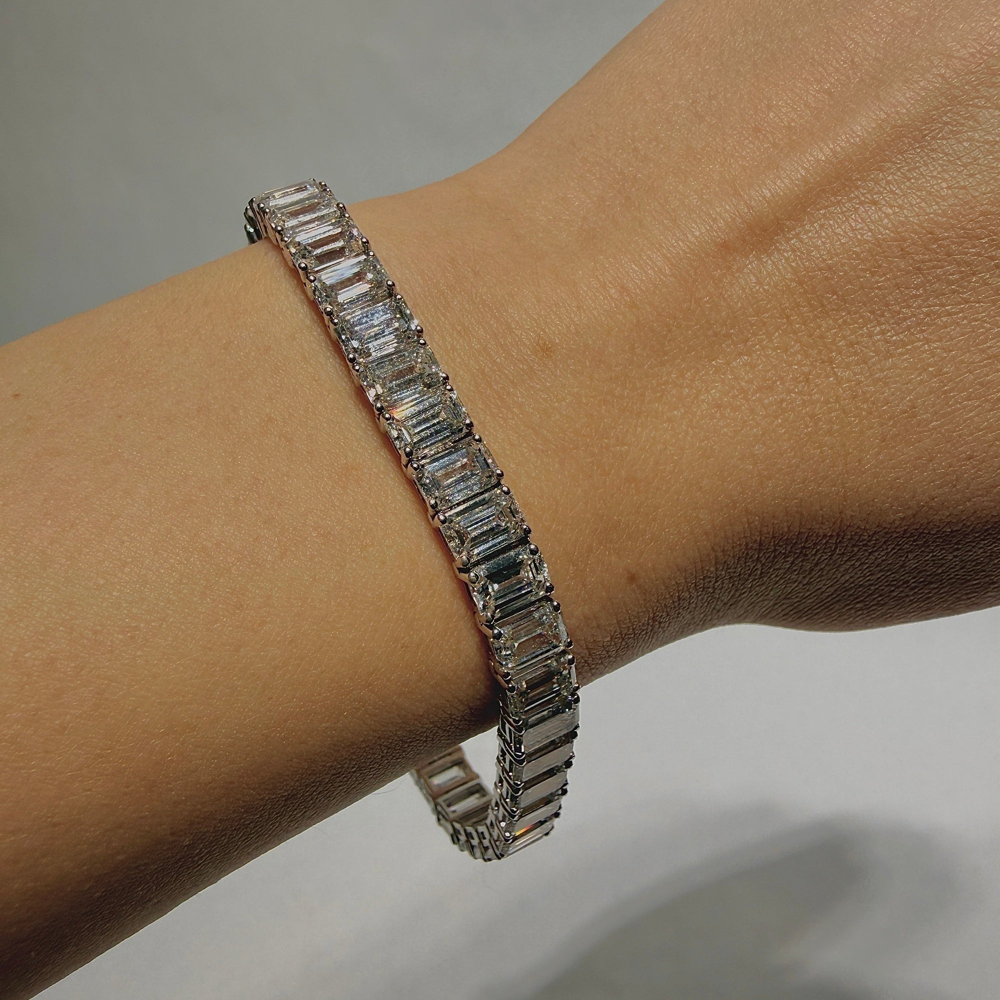 Eternity Emerald 30.54ct Bracelet