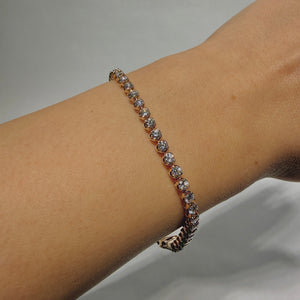 Eternal Tennis Bubble Bezel 3.95ct Bracelet