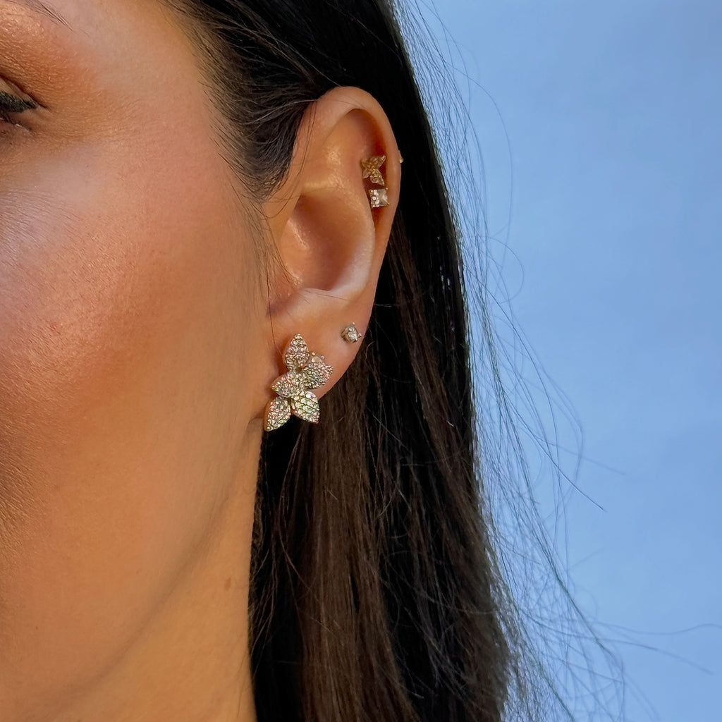 Celestial Cluster Pear Shaped Earring