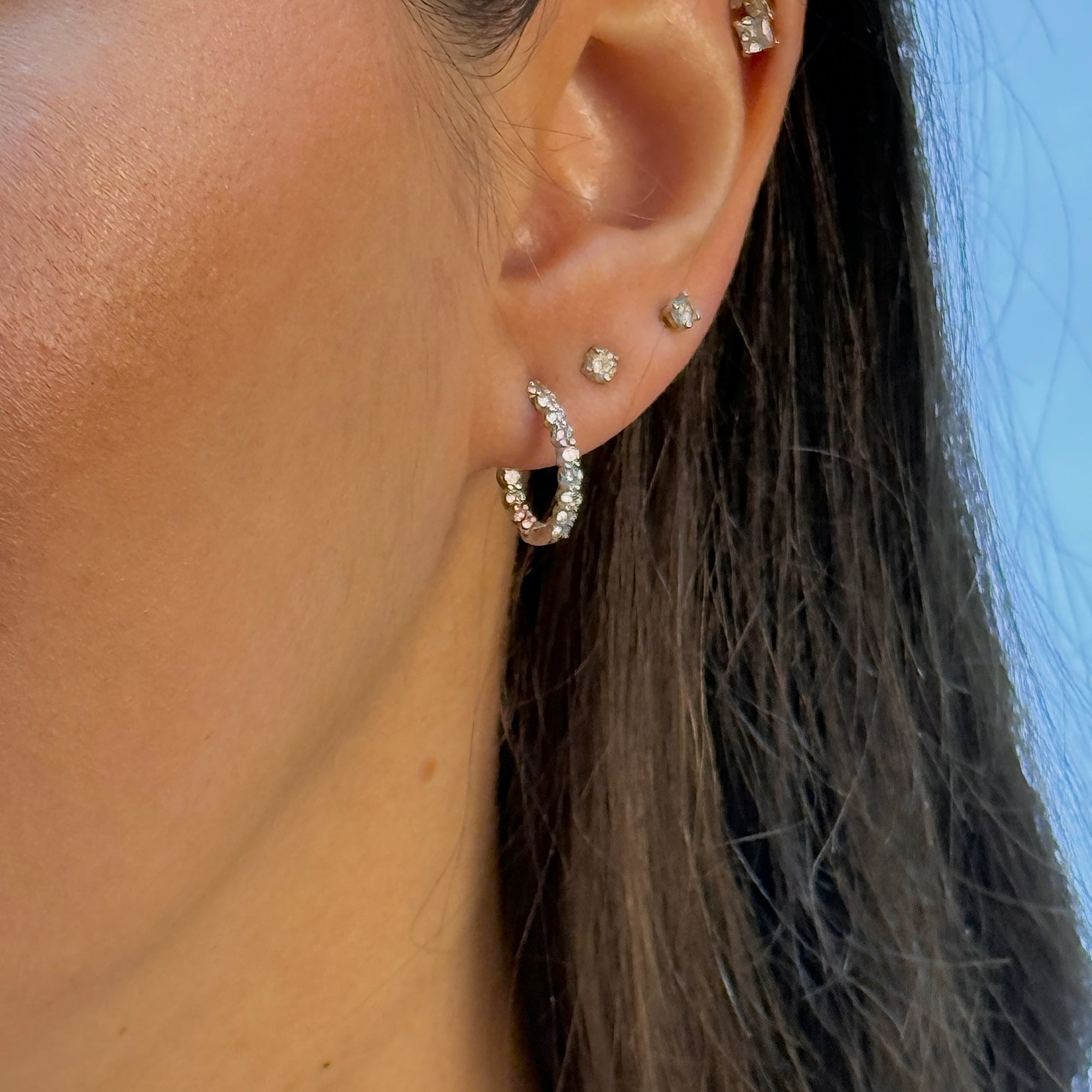 Celestial Eternity Petite Hoop Earrings