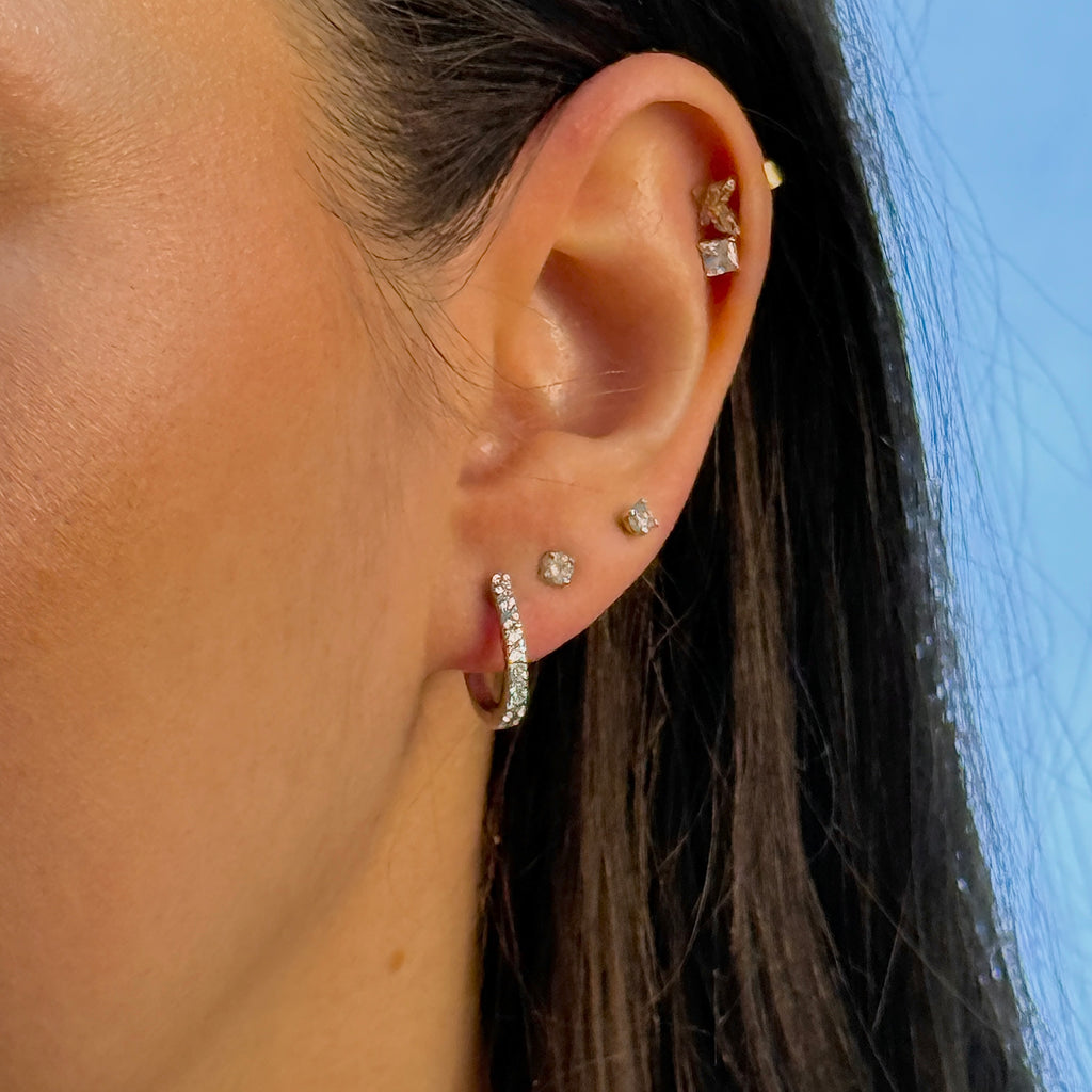 Celestial Petite Hoop Earrings