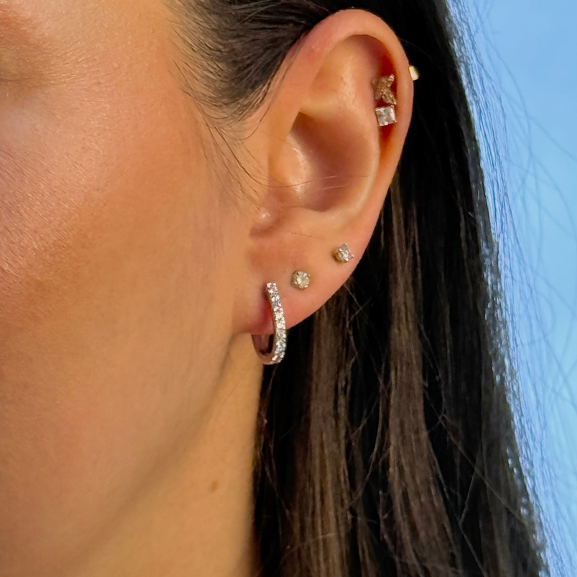 Celestial Petite Hoop Earrings
