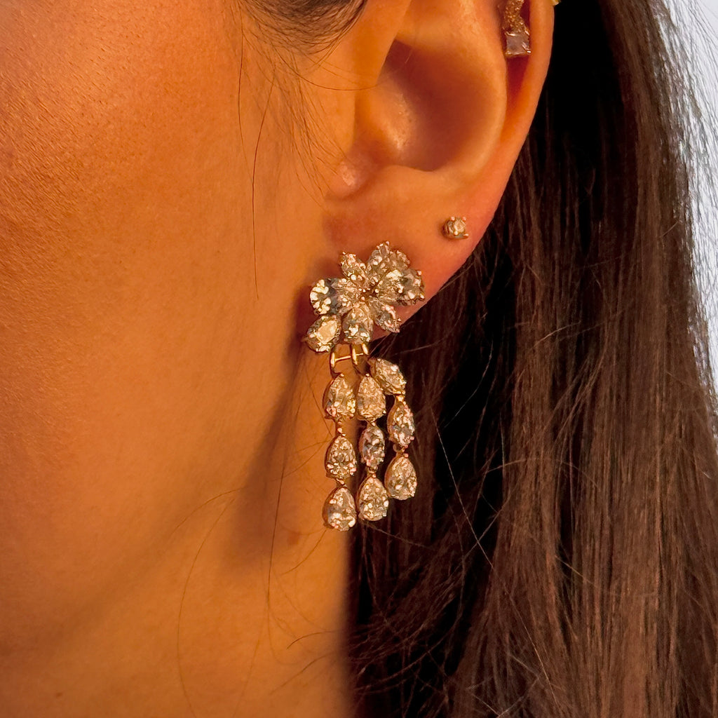 Twilight Pear-Marquise Drop Earring
